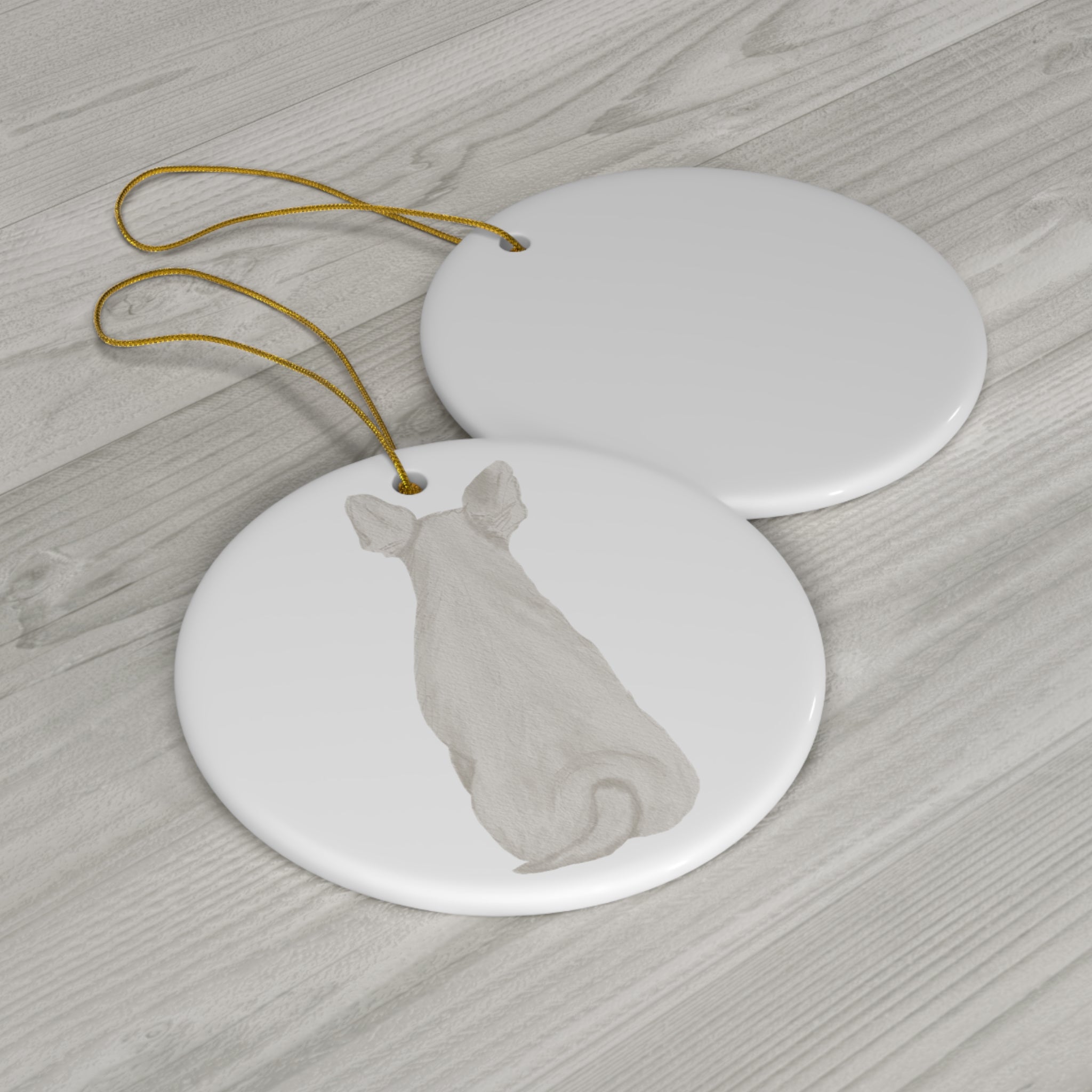 Dog Ceramic Disc Ornament           Item #8403536
