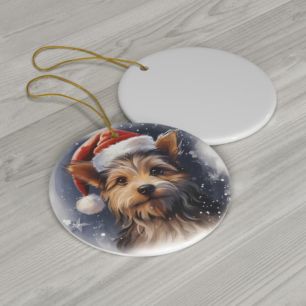 Dog Ceramic Disc Ornament          Item #1871038