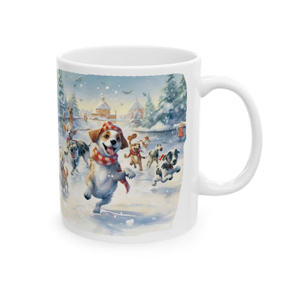 Winter Dog Park Ceramic Mug 11oz  Item #688008