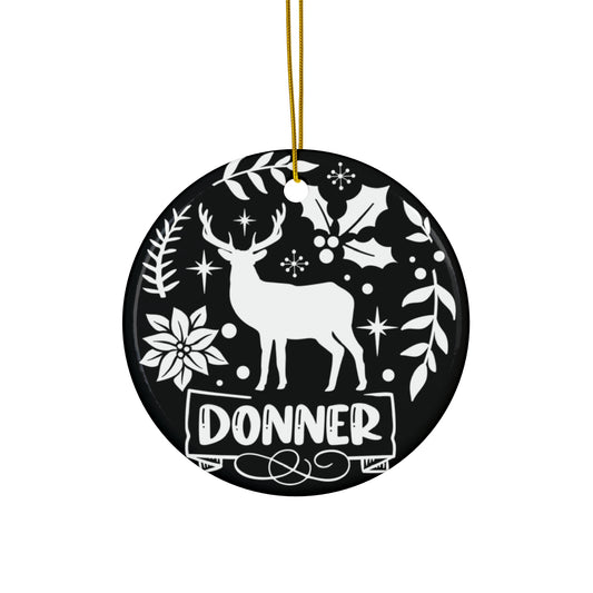 Donner Ceramic Disc Ornament            Item #7775284