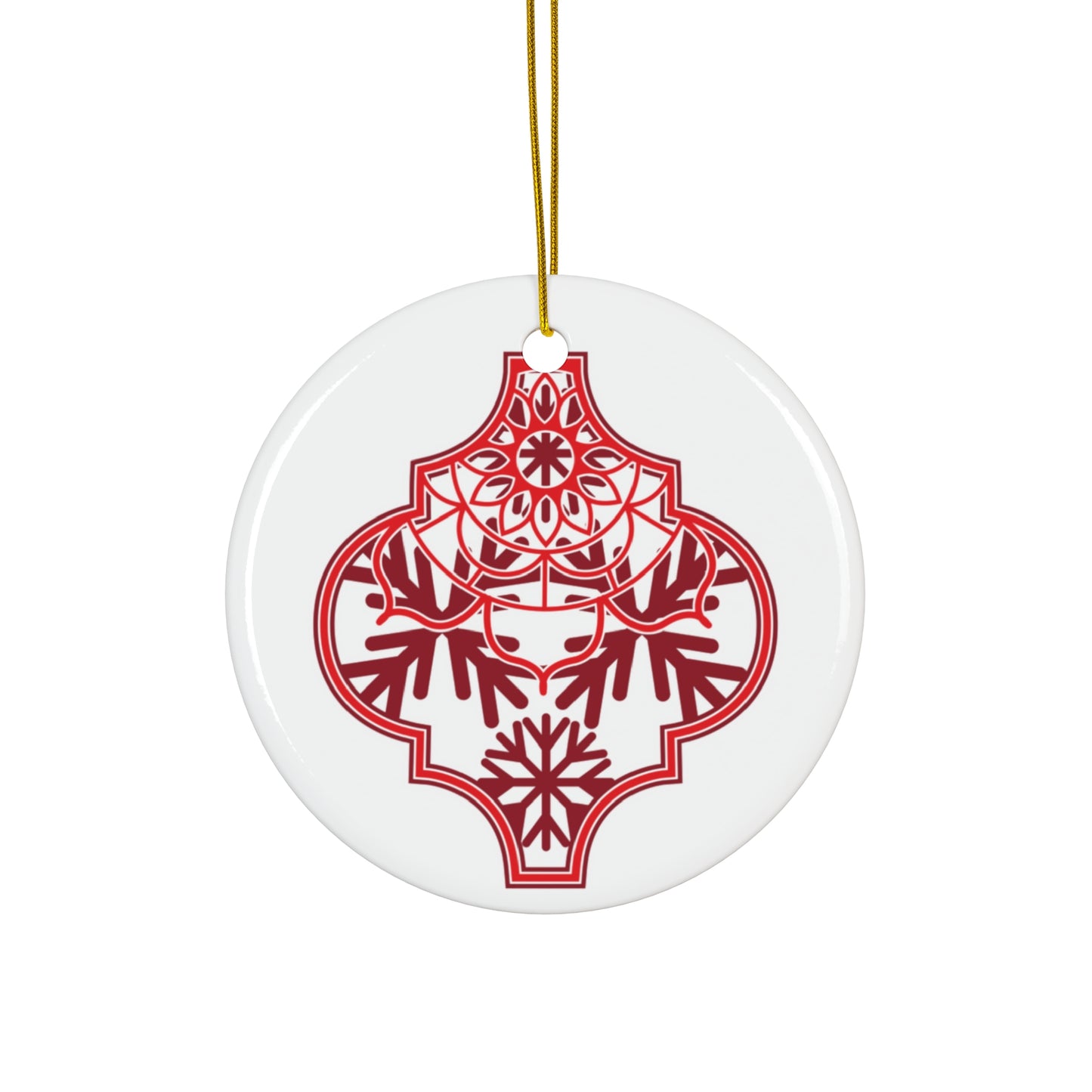 Arabesque Ceramic Disc Ornament     Item #6586021