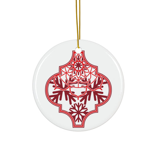 Arabesque Ceramic Disc Ornament     Item #6586021