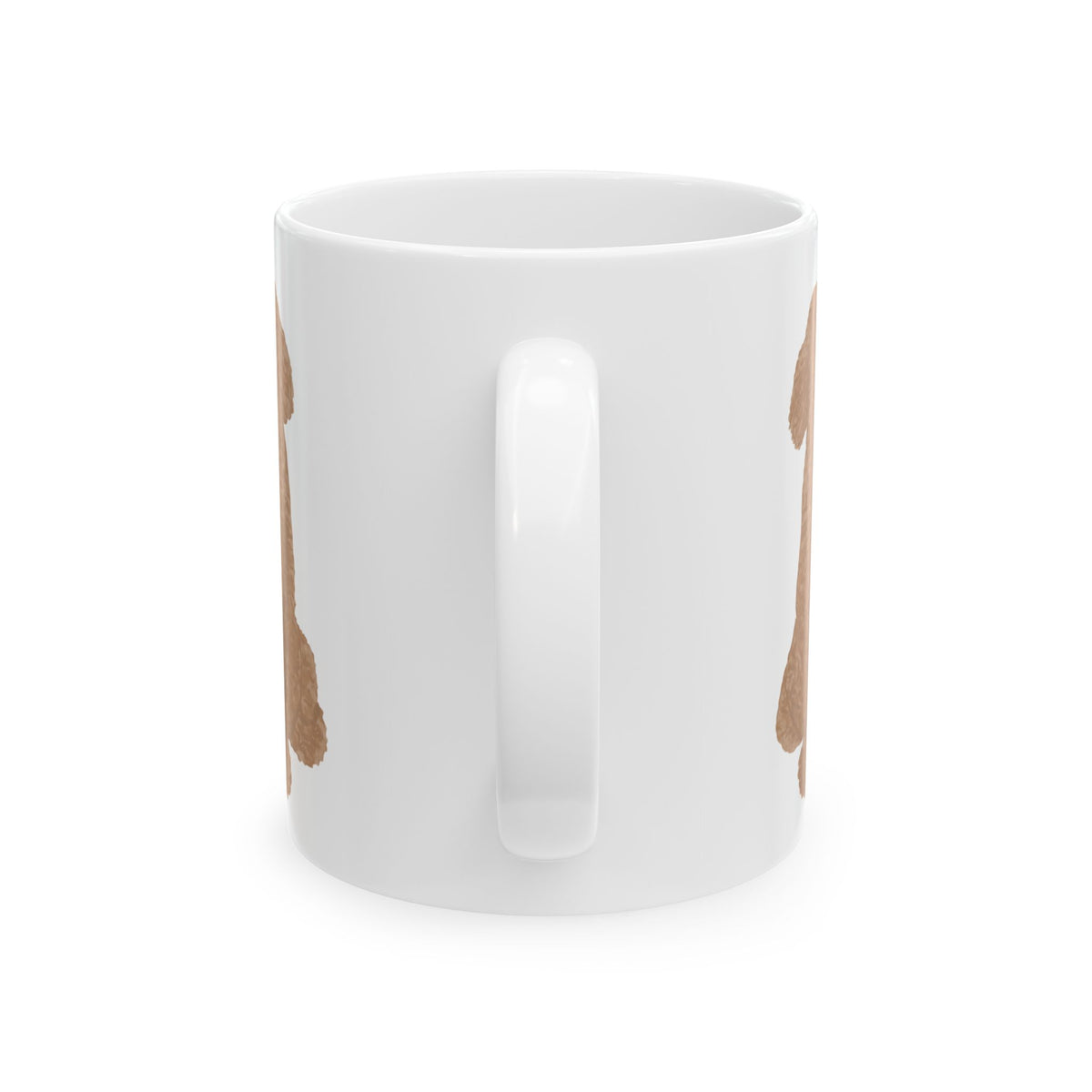 Dog Silhouette Mug – Back View Ceramic Coffee Cup 11oz    Item #879358