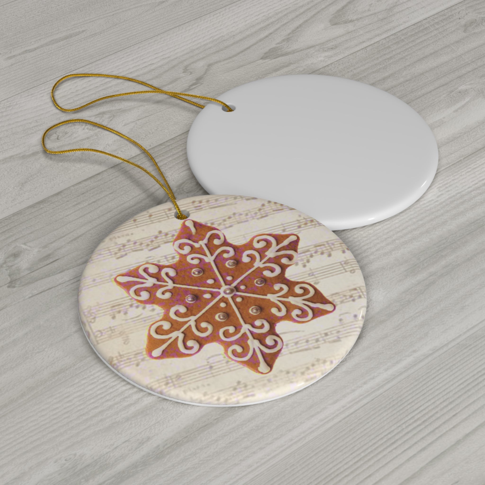 Gingerbread Star Ceramic Ornament   Item #2597588 - Buckshot's Bargain Barn