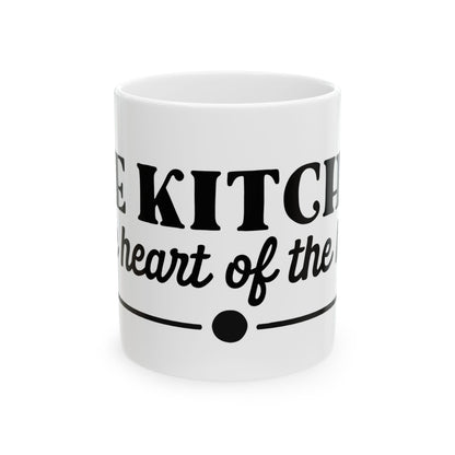 "The Kitchen Is the Heart of the Home" Ceramic Coffee Cup 11oz  Item #513373