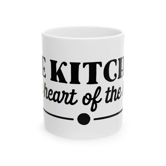 "The Kitchen Is the Heart of the Home" Ceramic Coffee Cup 11oz  Item #513373
