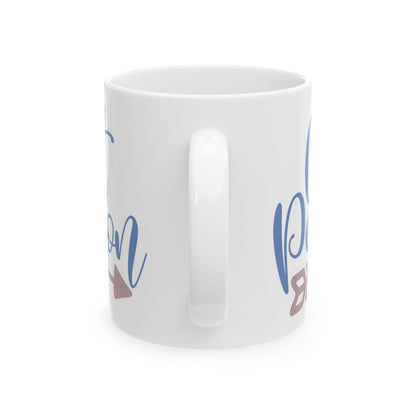 Coffee Lover Ceramic Mug – Cat Person Design, 11oz    Item #257151