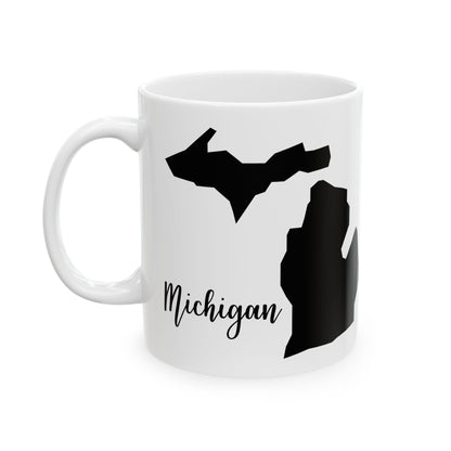 Michigan State Silhouette Ceramic Mug – 11oz    Item #45149