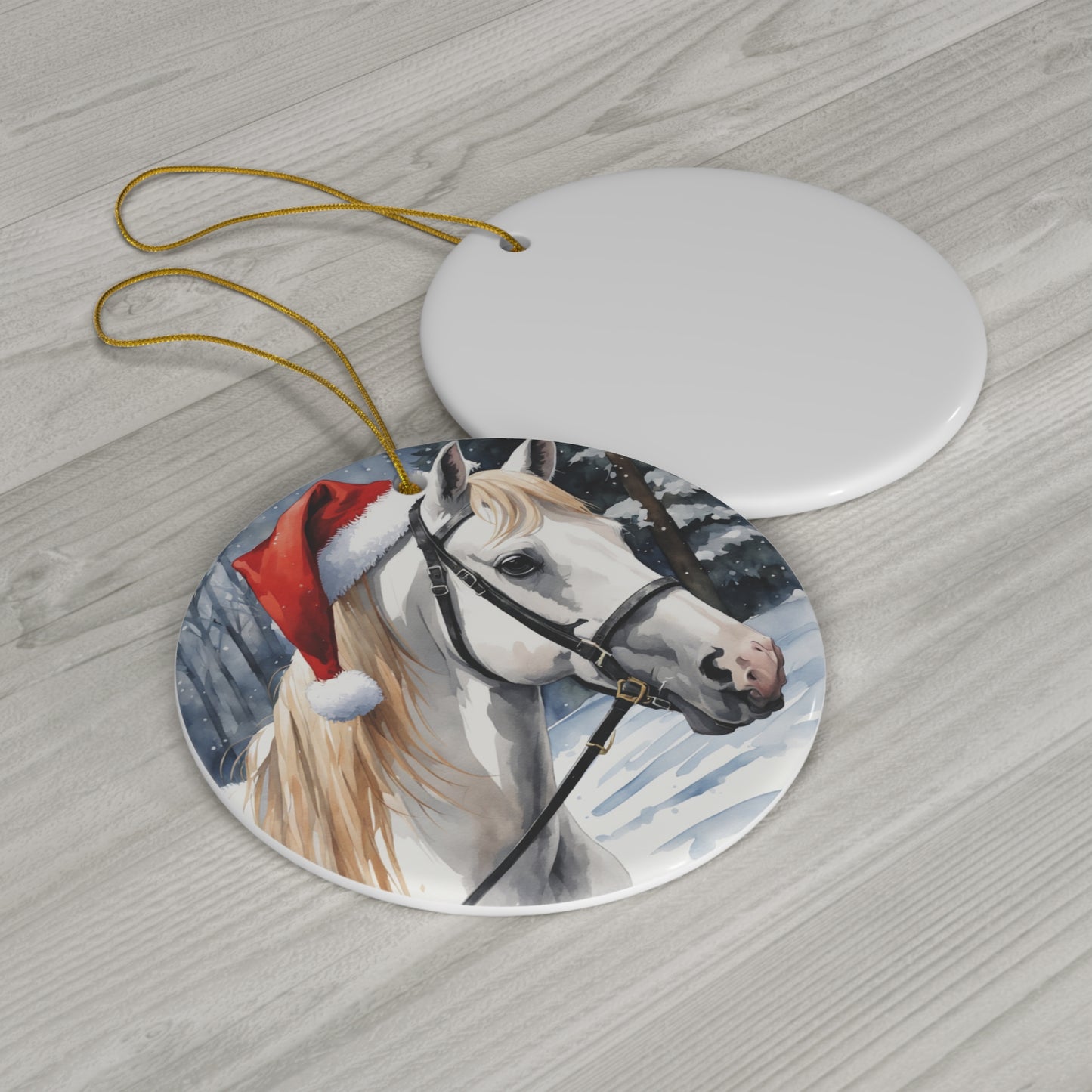 Ceramic Ornament - Horse Christmas      Item #1395065