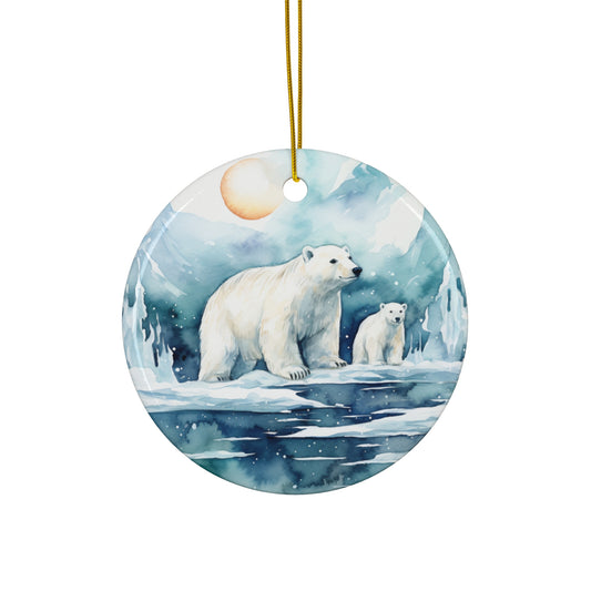 Ceramic Ornament - Polar Bear     Item #1023703