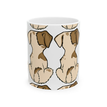 Cute Puppy Pattern Ceramic Mug – Dog Lover Coffee Cup 11oz   Item #389709