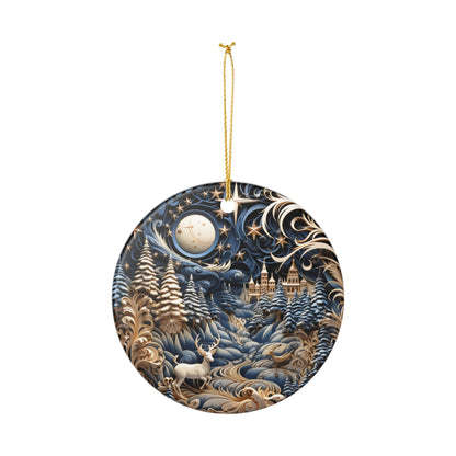 Winter Wonderland Ceramic Ornament    Item #13283