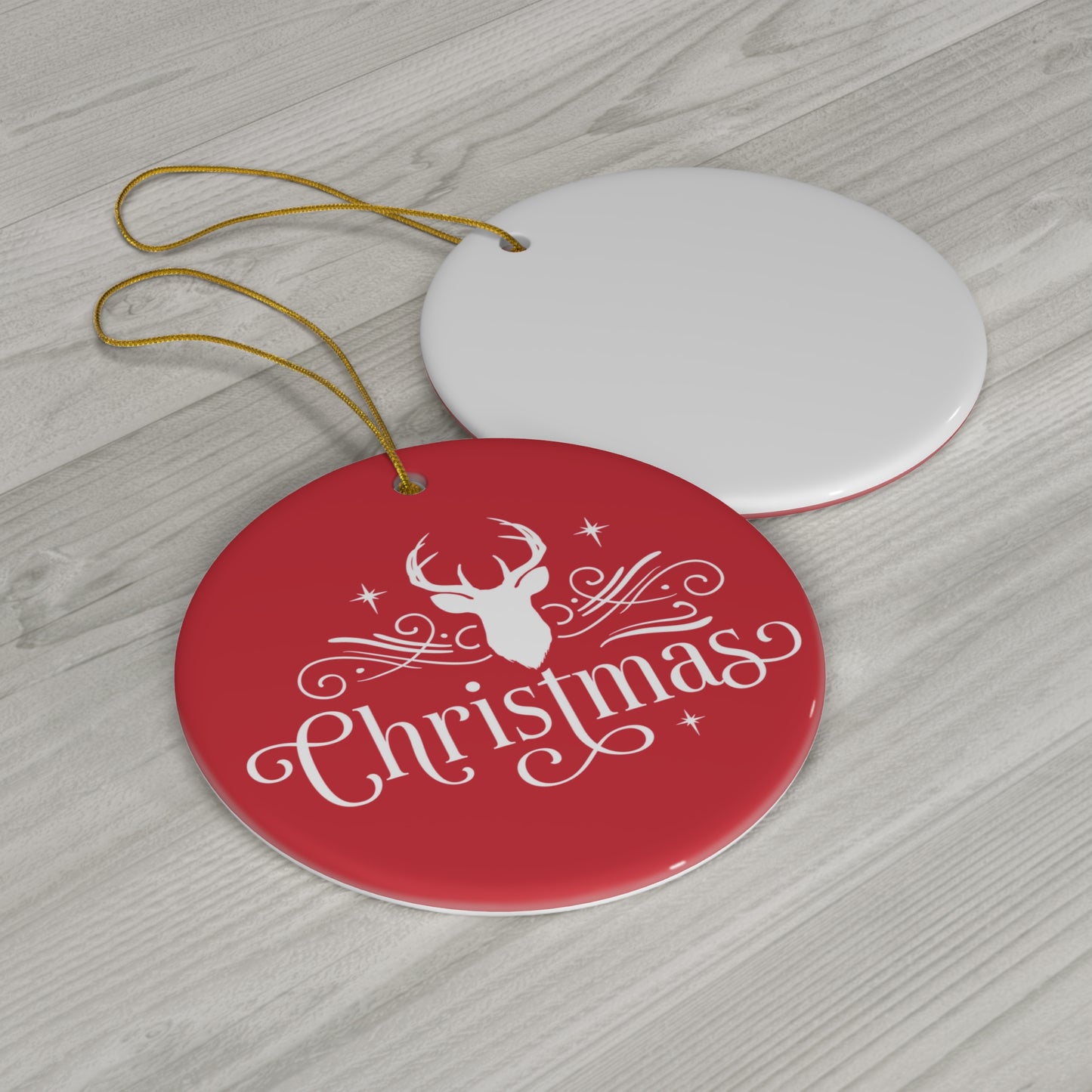 Christmas Ceramic Disc Ornament        Item #8068323