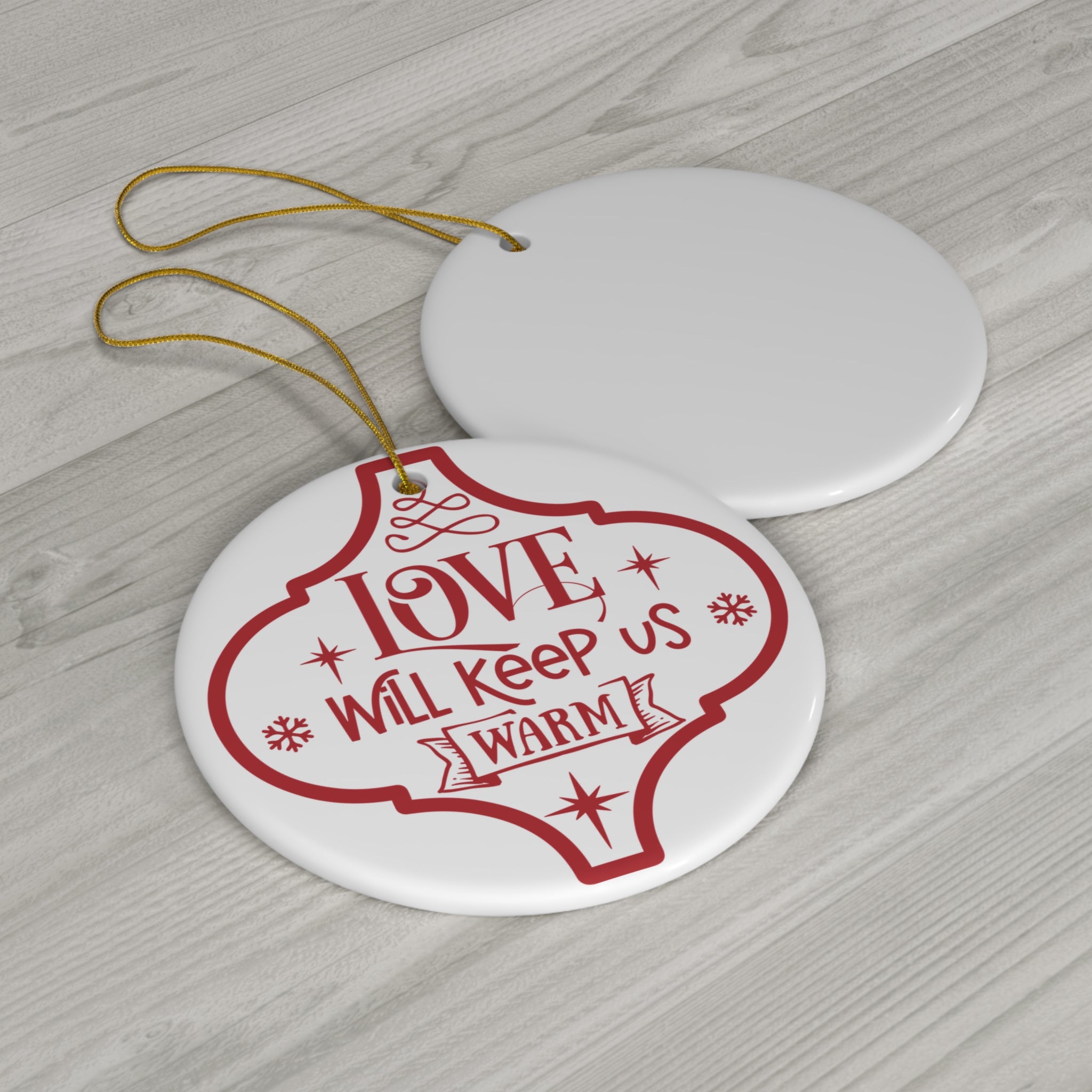 Love Will Keep Ceramic Disc Ornament         Item #3129752