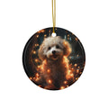 Ceramic Ornament - Xmas Dog With Lights       Item #8112236