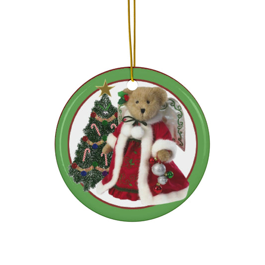 Bear Ceramic Disc Ornament        Item #8097113