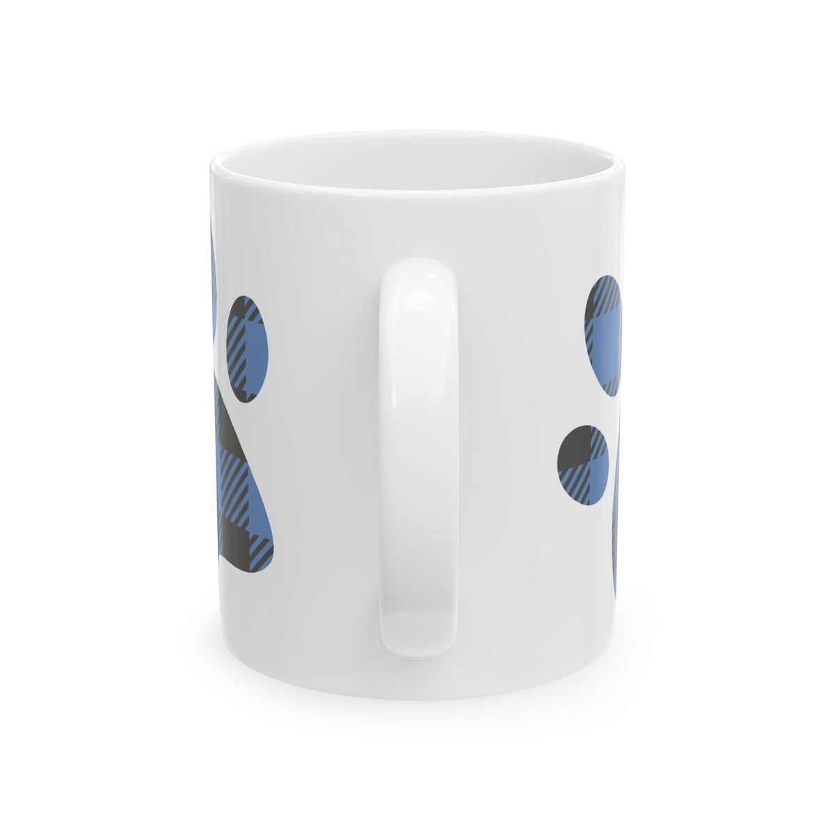 Blue Paw Print Ceramic Mug — Cute Pet Lover Coffee Cup 11oz   Item #252252