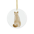 Cat Ceramic Disc Ornament         Item #159531