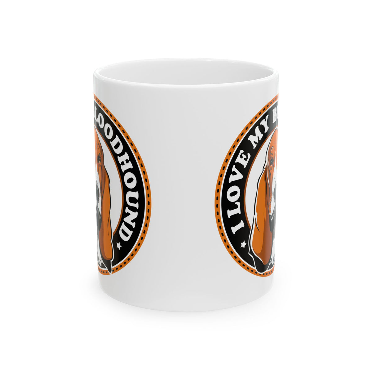 I Love My Bloodhound Ceramic Mug – Cute Bloodhound Dog Coffee Cup 11oz   Item #539243
