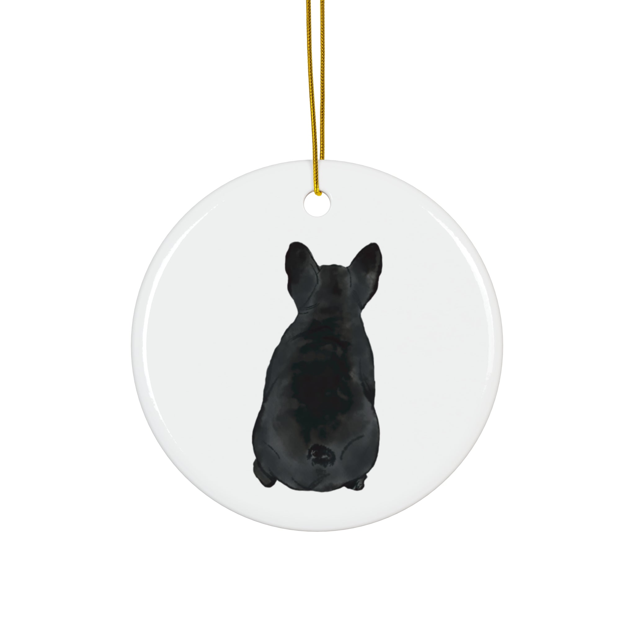 Dog Ceramic Disc Ornament          Item #1039793