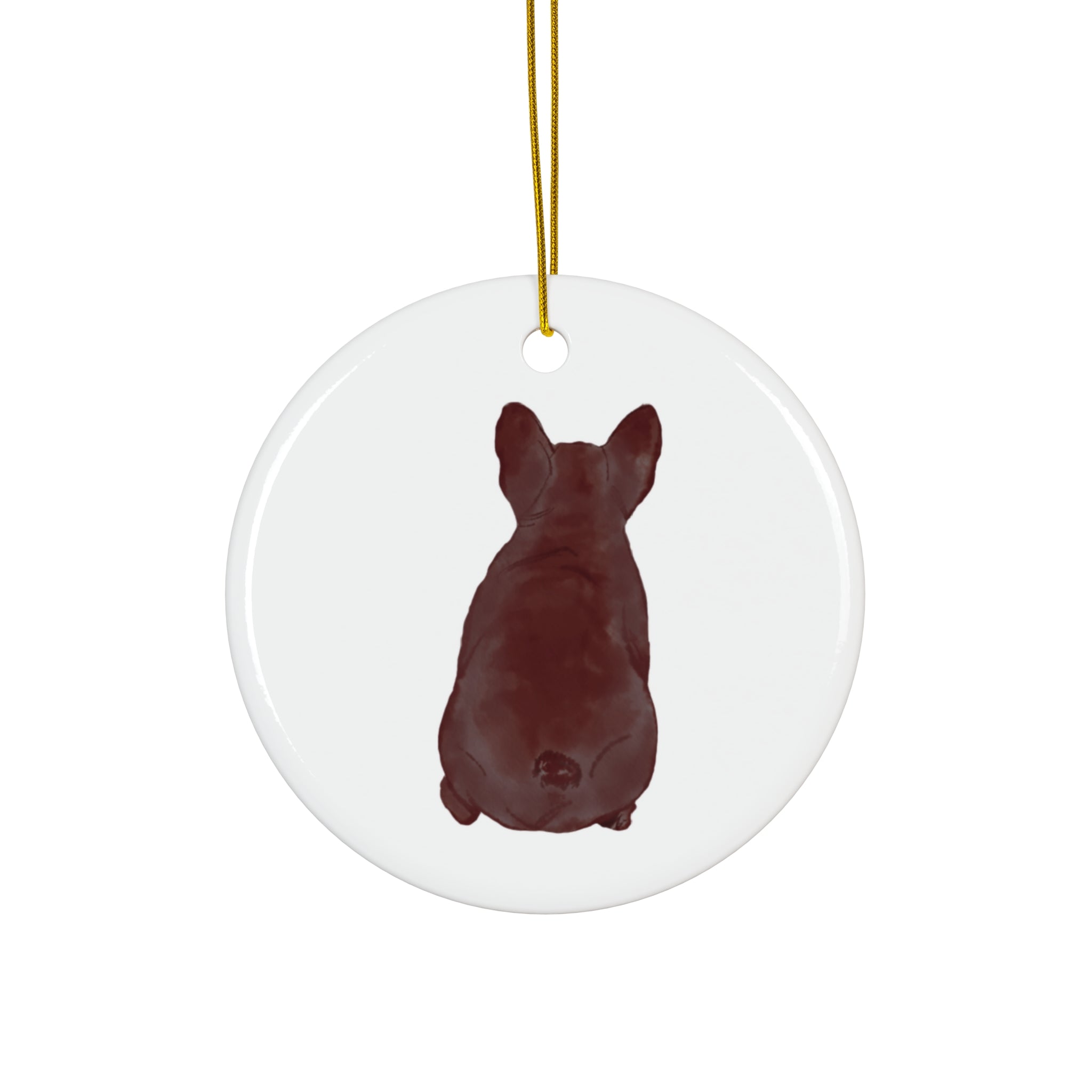 Dog Ceramic Disc Ornament          Item #5825017