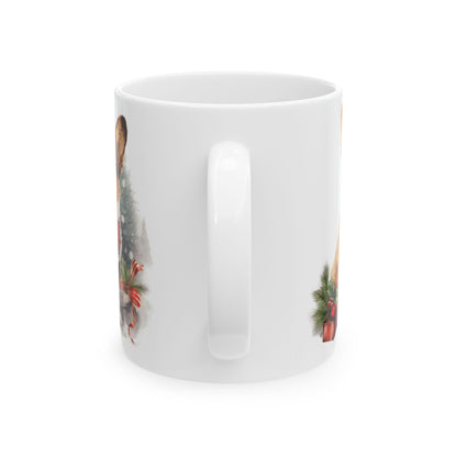 Festive Dog Christmas Ceramic Mug  11oz  Item #859767