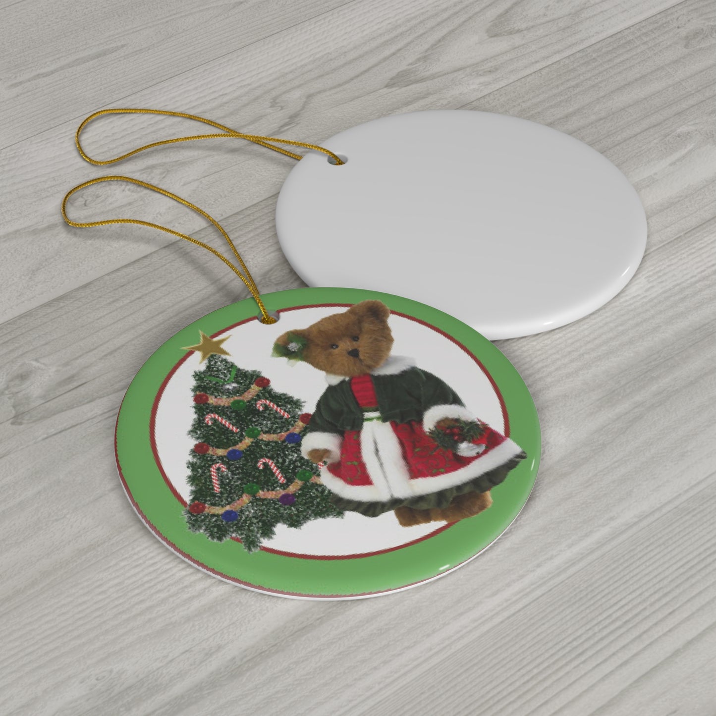 Bear Ceramic Disc Ornament         Item #5279596