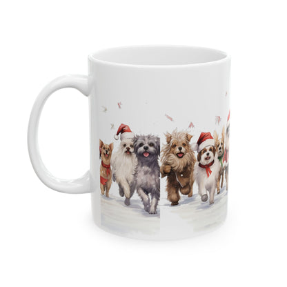 Christmas Dog Parade Ceramic Mug 11oz  Item #623337