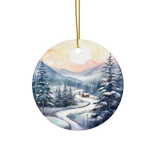 Ceramic Ornament - Christmas Scene     Item #5459986