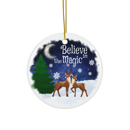 Believe In The Magic Ceramic Disc Ornament      Item #4715951