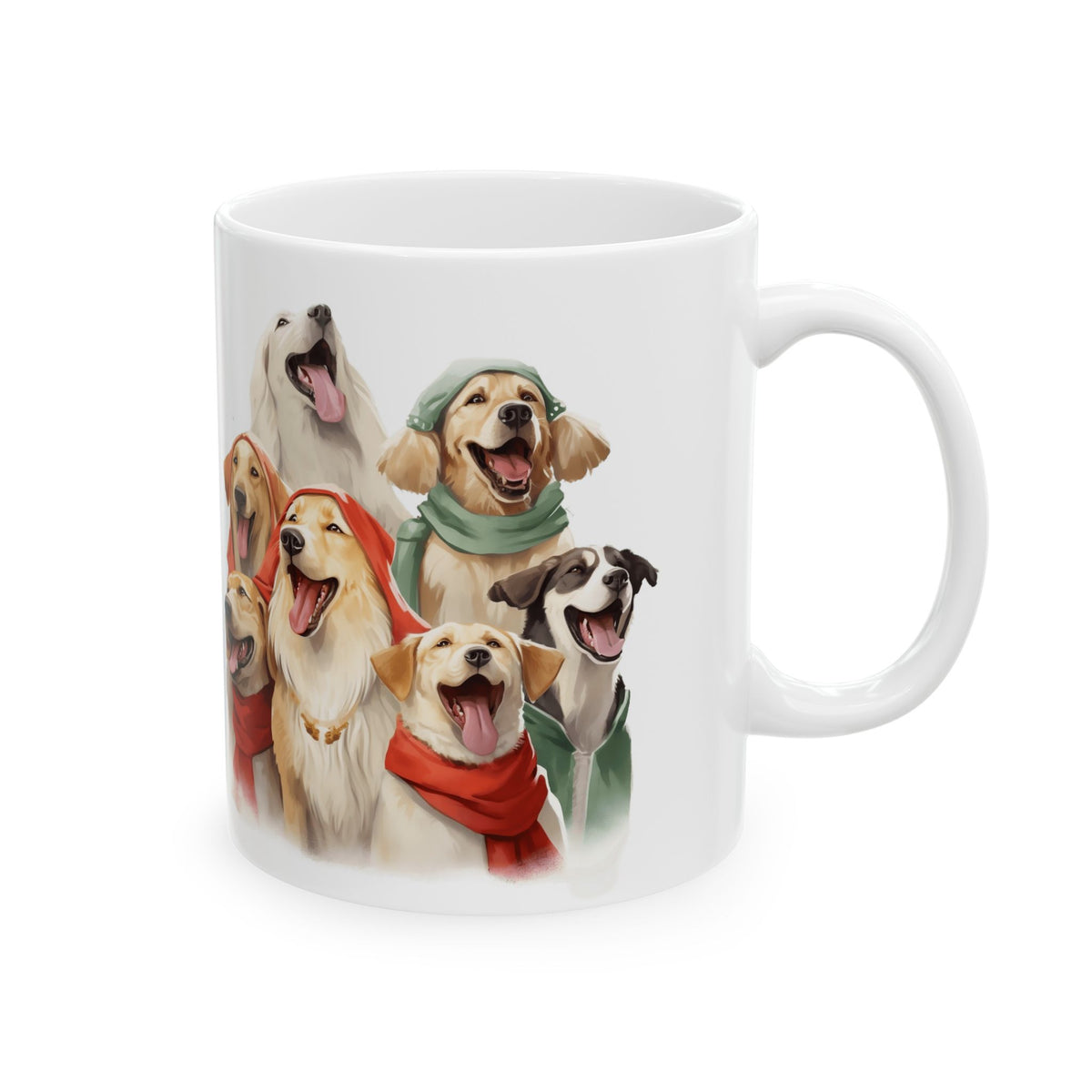 Colorful Dogs In Sweaters Ceramic Mug  11oz   Item #858109