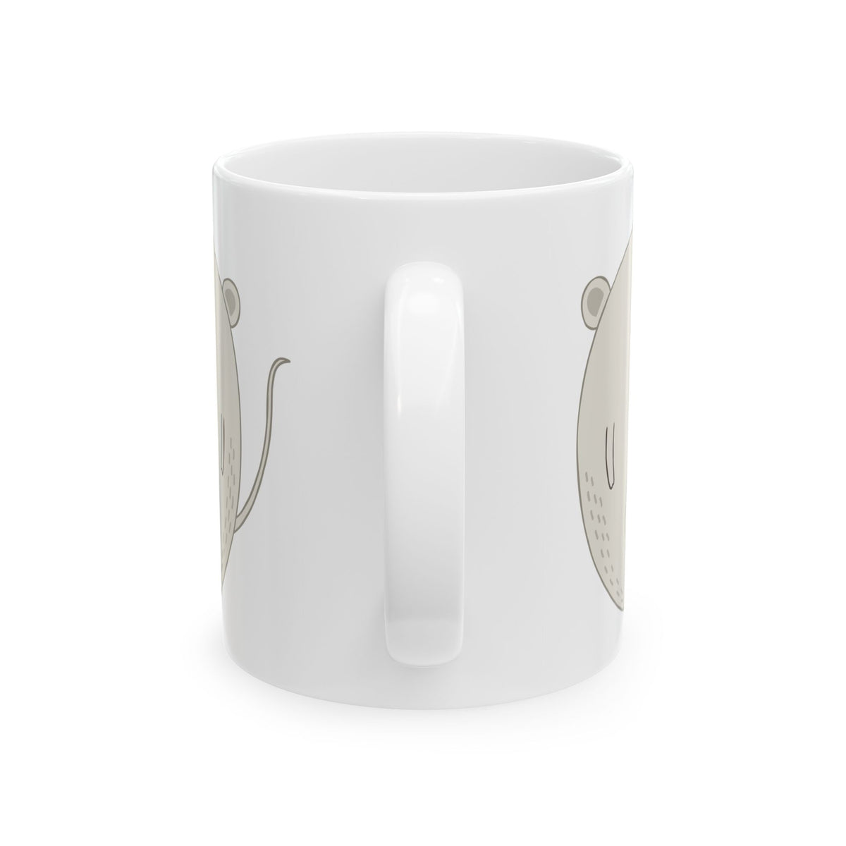 Cute Mouse Ceramic Mug — Whimsical Animal Coffee Cup, Gift for Kids & Animal Lovers  11oz   Item #841019
