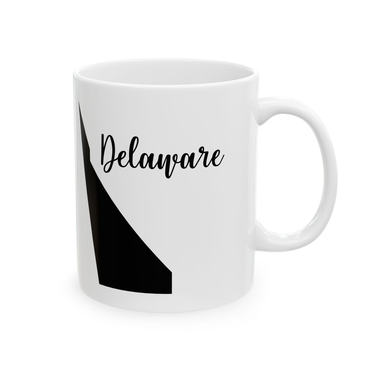 Delaware State Silhouette Ceramic Mug – 11oz    Item #90606