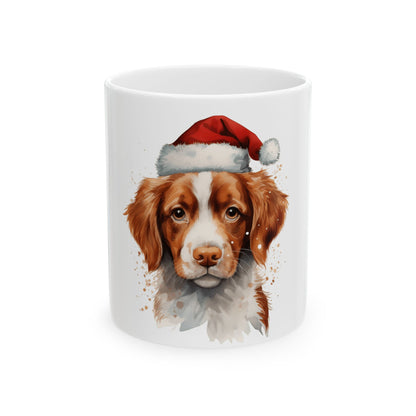 Christmas Santa Dog Ceramic Mug 11oz  Item #19005
