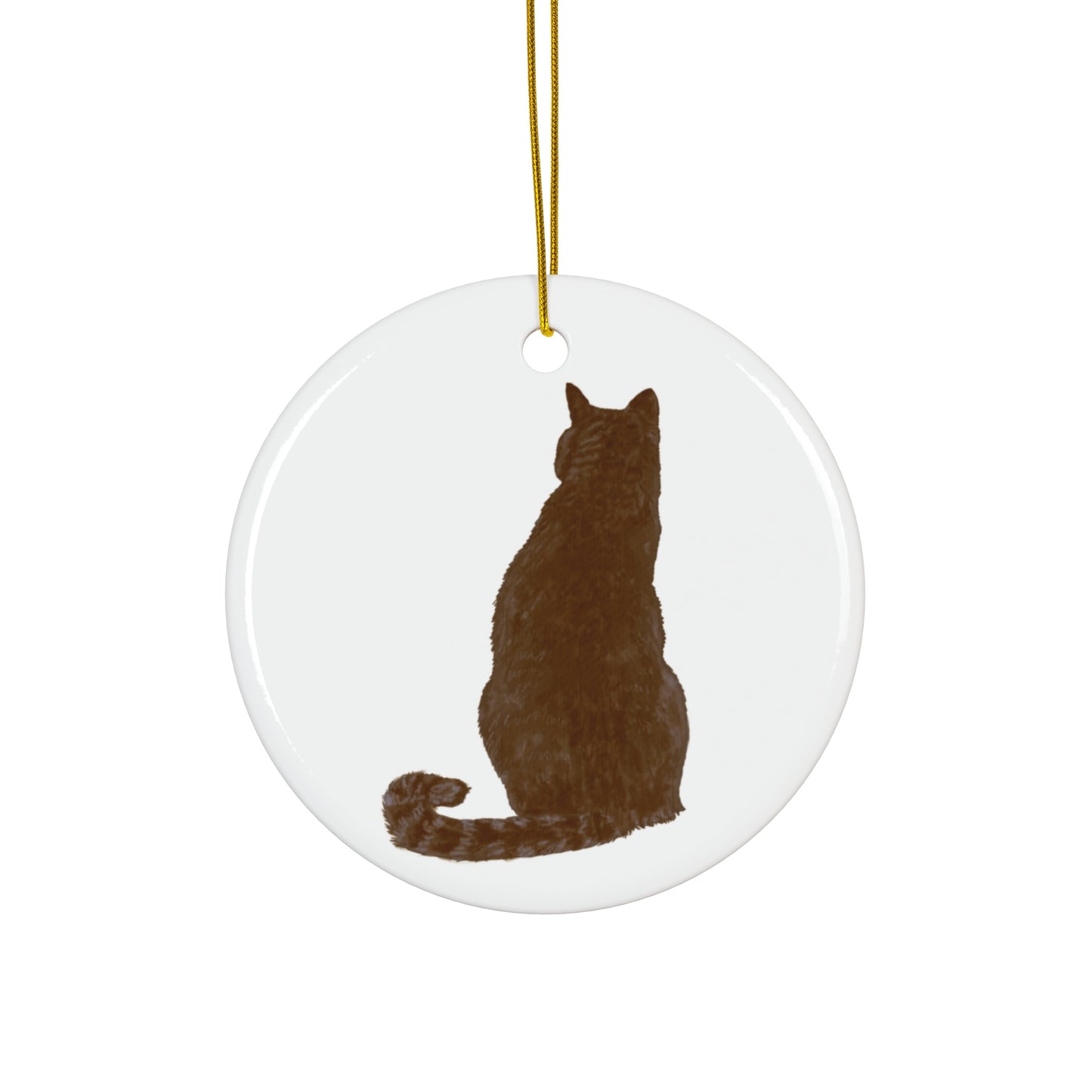 Cat Ceramic Disc Ornament           Item #2841071