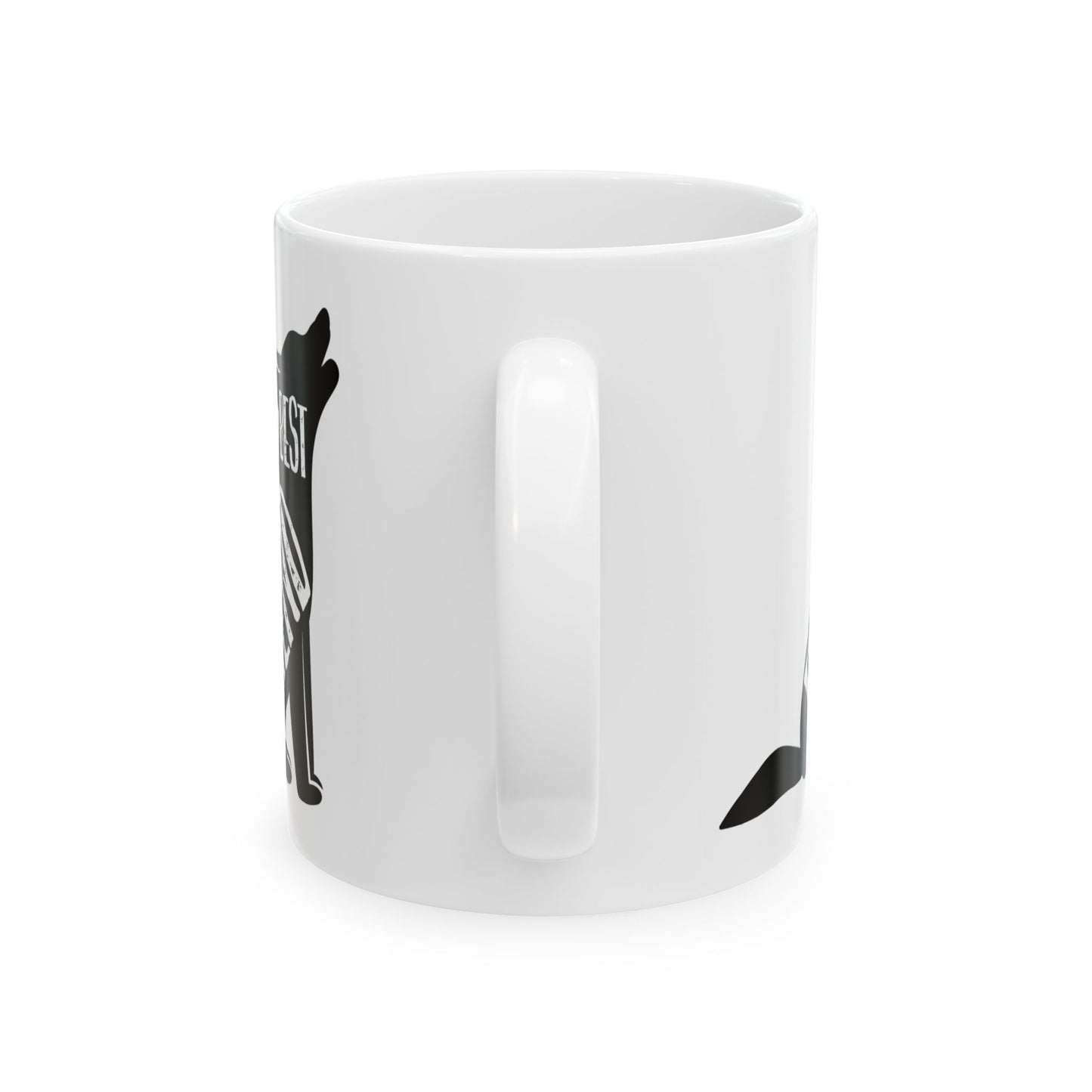 Howling Dog Best Friend Ceramic Mug – Rustic Nature Coffee Cup 11oz   Item #131029