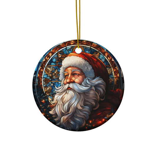 Santa Ceramic Ornament      Item #55223