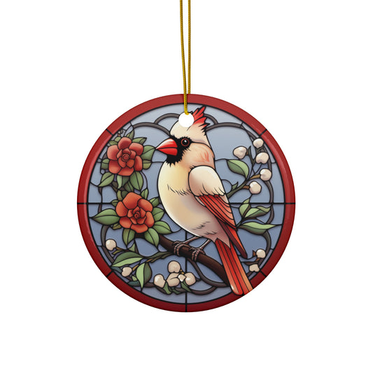 Christmas Cardinal Ceramic Ornament              Item #985982