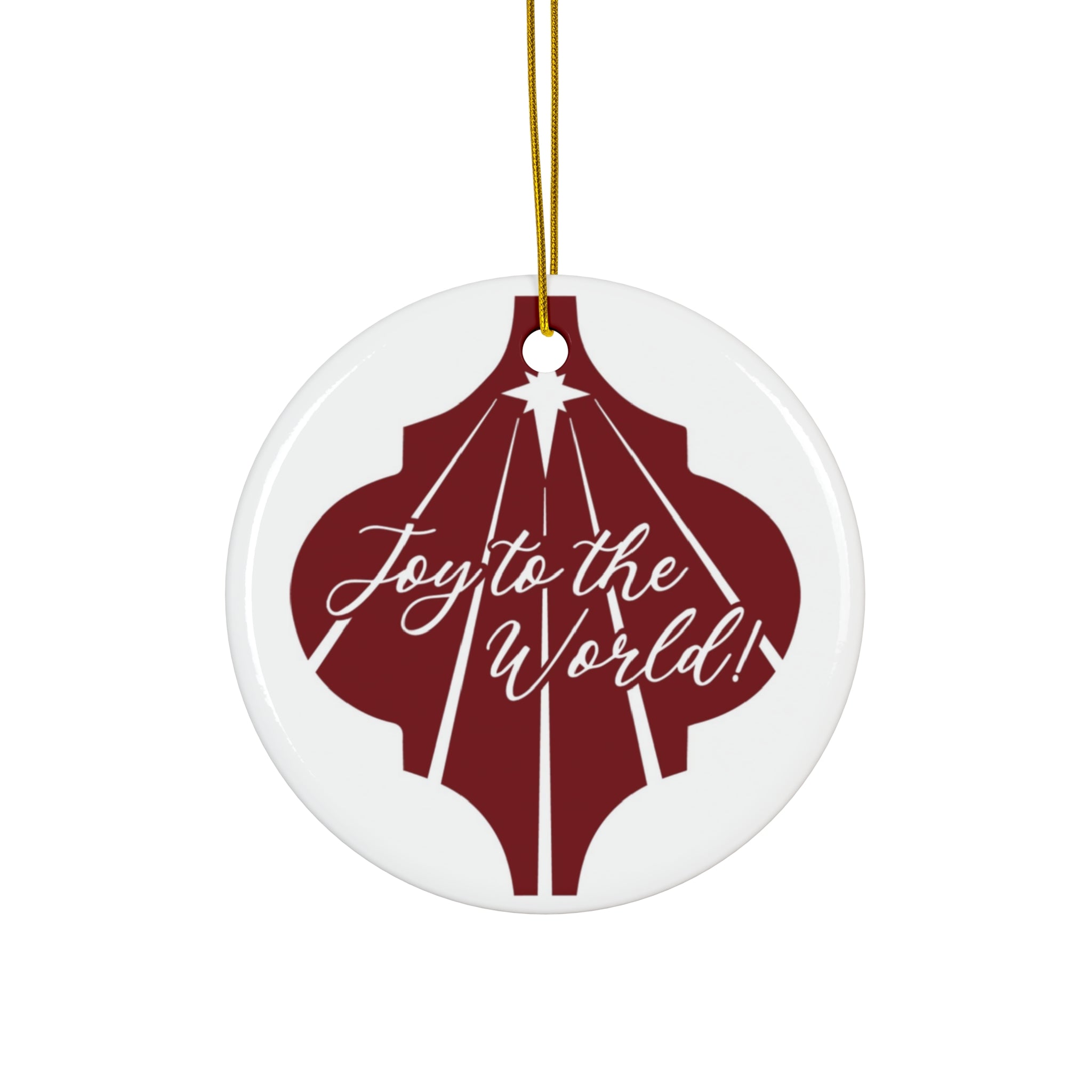 Joy To The World! Ceramic Disc Ornament       Item #7065895