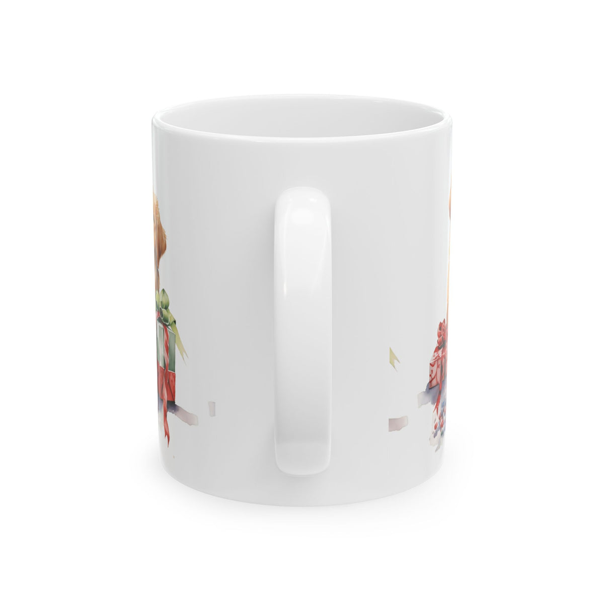 Golden Retriever Christmas Mug — Holiday Puppy Gifts Coffee Mug 11oz   Item #721004