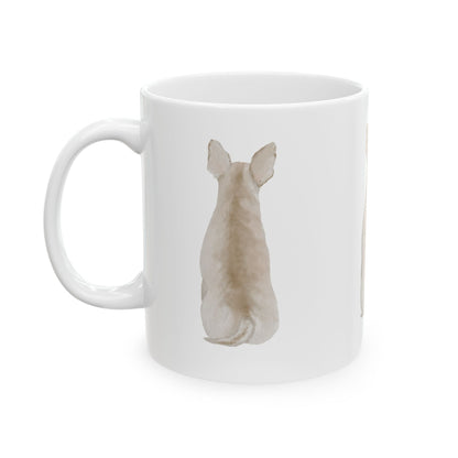 Dog Silhouette Mug – Back View Ceramic Coffee Cup 11oz    Item #565645