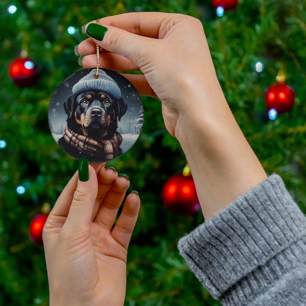 Dog Ceramic Disc Ornament             Item #3246855