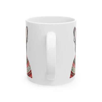 Christmas Dog Mug — Festive Sweater Holiday Coffee Cup 11oz   Item #295188