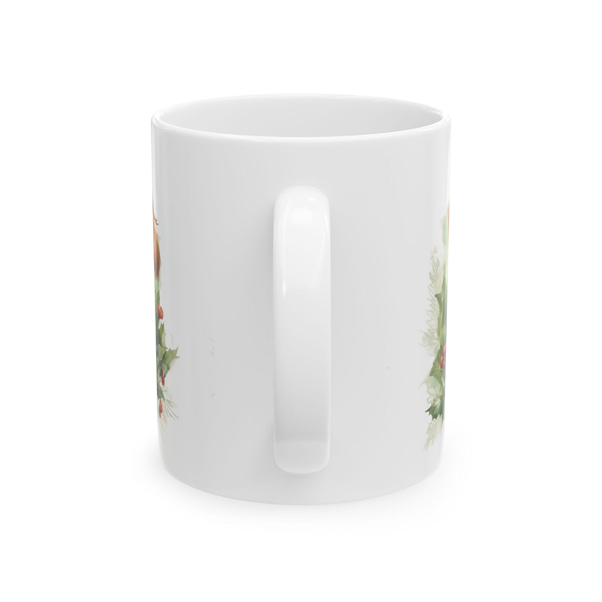 Christmas Holly Dog Mug  11oz  Item #96557