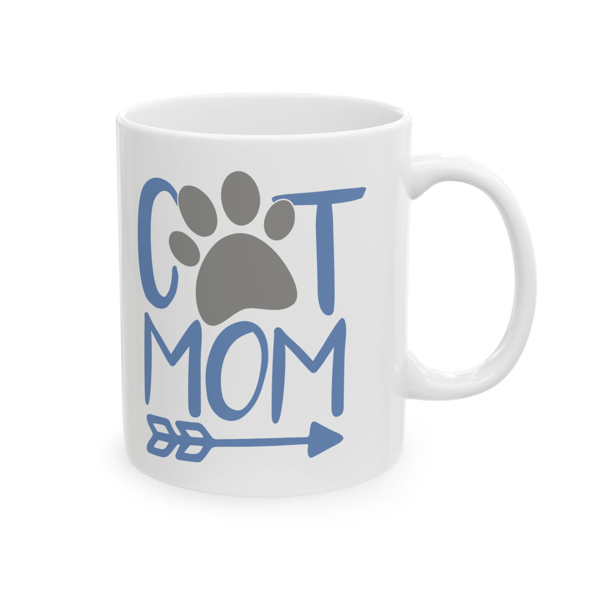 Ceramic Mug - Cute Mom Paw Print Coffee Mug 11oz    Item #706959