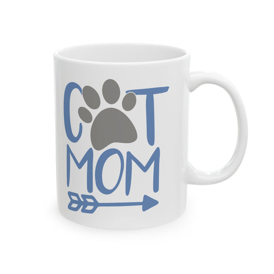 Ceramic Mug - Cute Mom Paw Print Coffee Mug 11oz    Item #706959