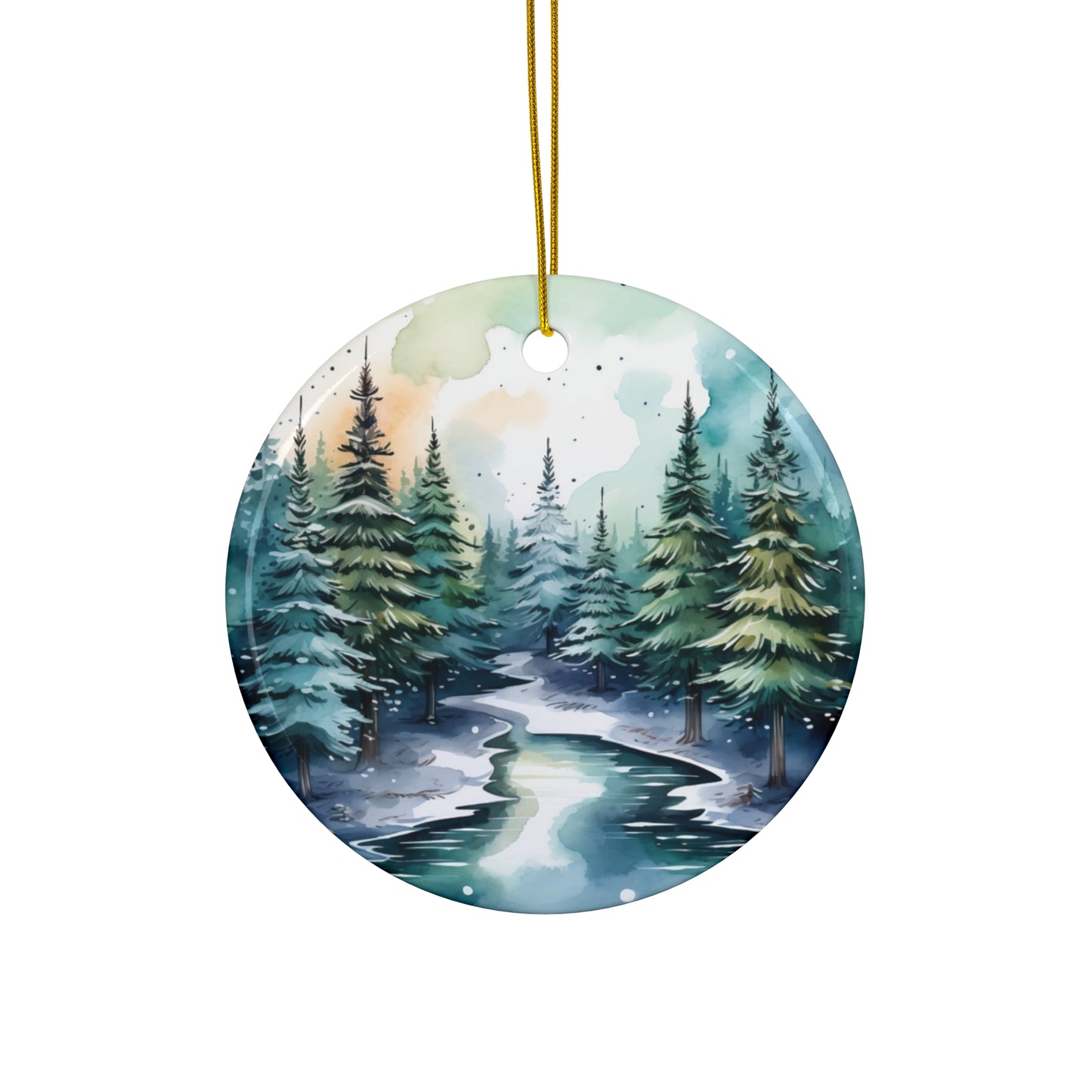 Ceramic Ornament - Christmas Scene     Item #2818138