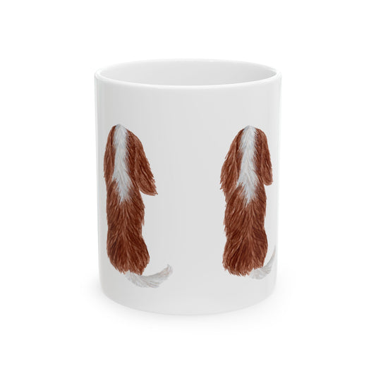 Dog Silhouette Mug – Back View Ceramic Coffee Cup 11oz    Item #6768