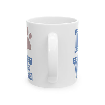 Love Paw Ceramic Mug — Pet Lover Coffee Cup 11oz    Item #820312