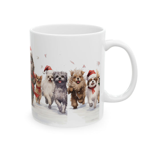 Christmas Dog Parade Ceramic Mug 11oz  Item #623337